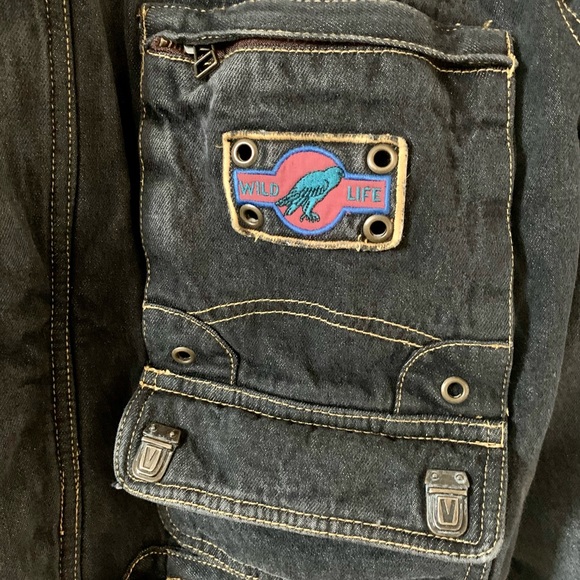 MASSIMO DUTTI Heavy Lined Long Denim Coat - Picture 13 of 14